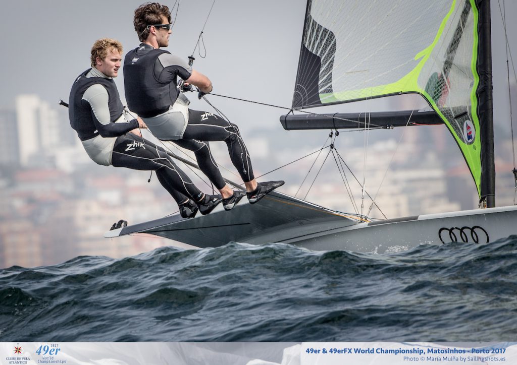 Justus Schmidt und Max Boehme erreichten Platz 5 bei der 49er-WM © Maria Muina I Sailingshots.es