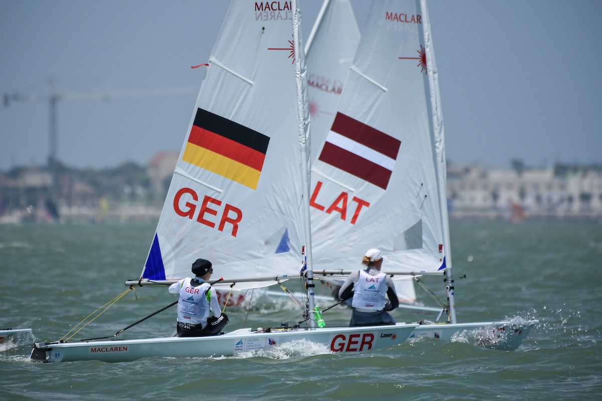 Julia Büsselberg vom VSaW segelte bei den Jugend-Weltmeisterschaften 2018 vor Corpus Christi auf Platz 4. Foto: World Sailing Julia Buesselberg GERJB68 Womens Laser Radial World Sailing James Tomlinson