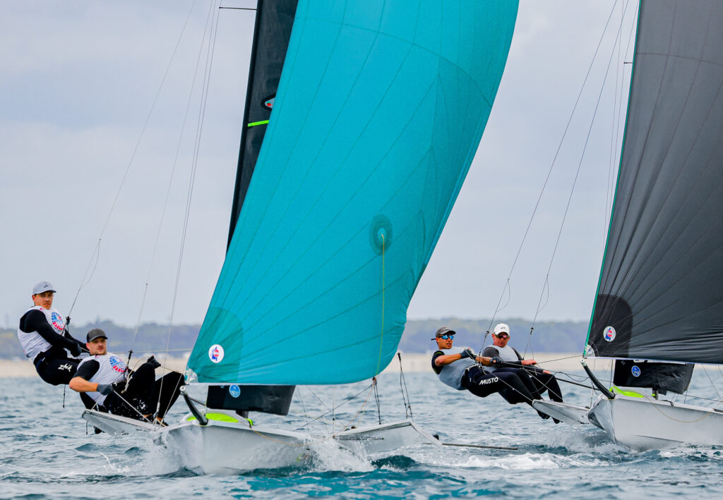 Jakob Meggendorfer und Andreas Spranger im Finalrennen der 49er-WM 2026