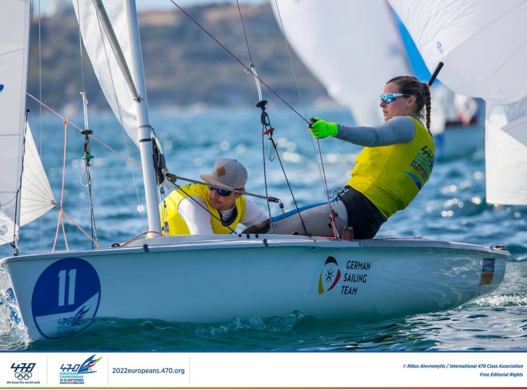 Im Lernprozess: Simon Diesch und Anna Markfort bei ihrer ersten gemeinsamen Europameisterschaft. Foto: alenphoto.gr