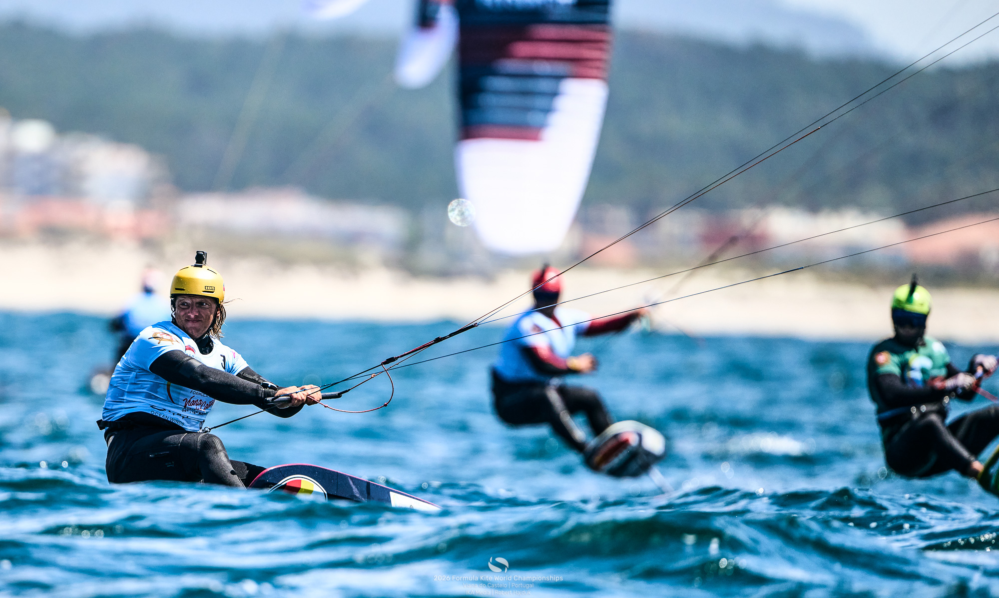 Jannis Maus kitet voll konzentriert bei der Formula Kite-WM
