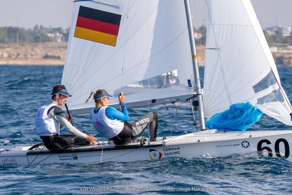 Malte und Anastasiya Winkel fanden im Laufe der WM-Woche immer besser in den Rhythmus. Foto: Kaz Nakajima/dailysailingjapan