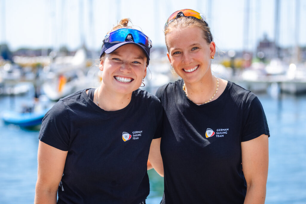 Die 49er FX Europameisterinnen 2026 Hanna Wille und Marla Bergmann.