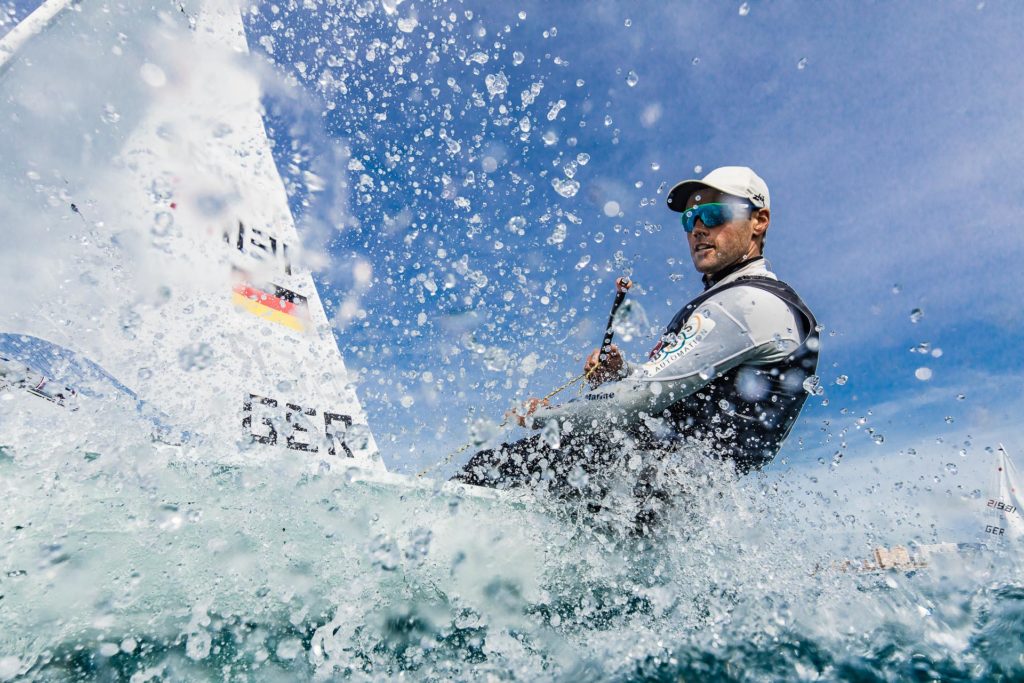 Der Laser bleibt auch 2024 olympisches Material. Foto: Lars Wehrmann/German Sailing Team