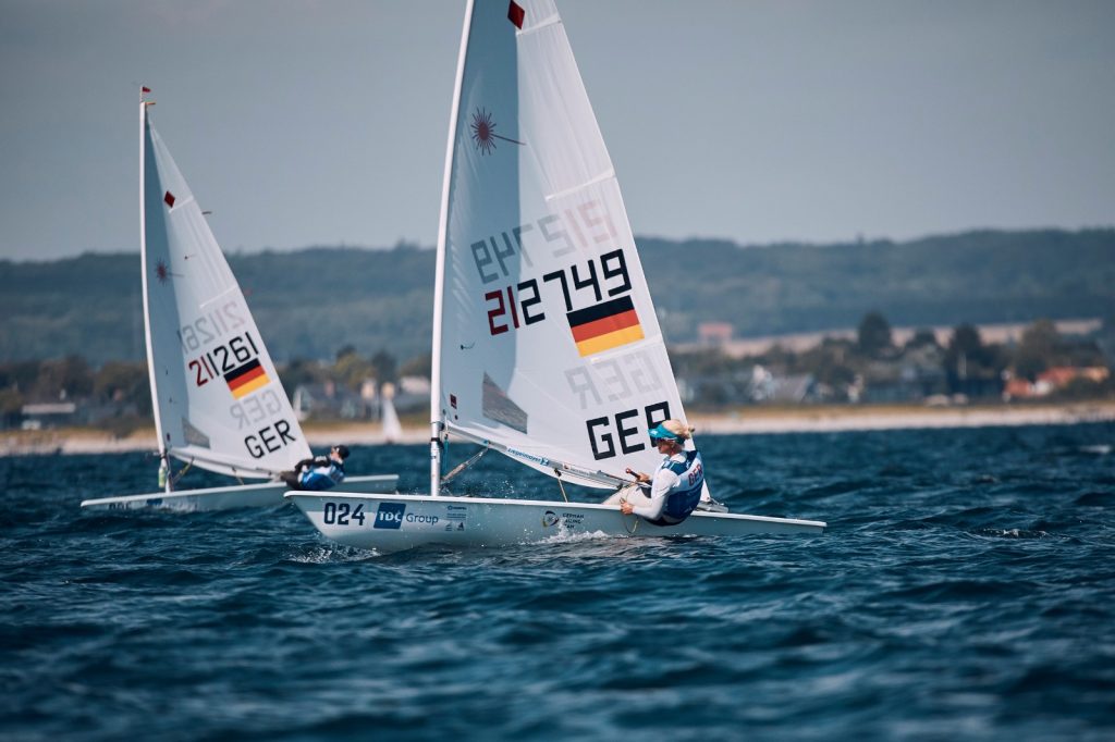 Svenja Weger hat es geschafft: Der Nationenstartplatz im Laser Radial ist gesichert. Foto: Felix Diemer