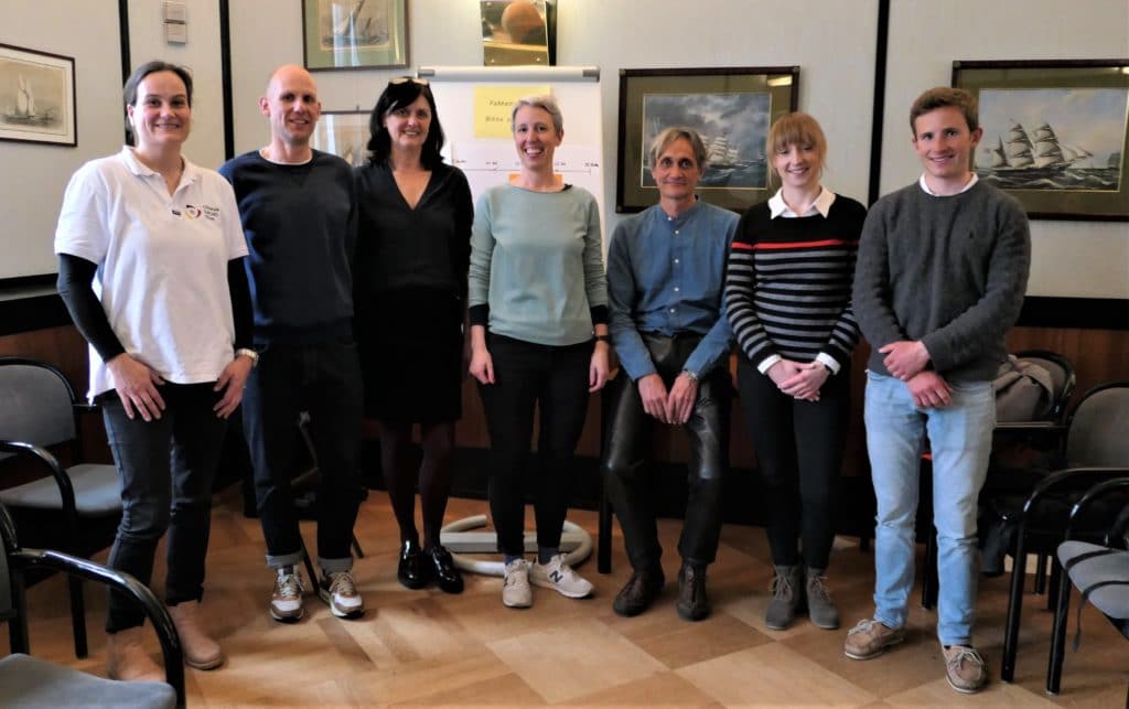 von links nach rechts: Christiane de Nijs (DSV), Ole benthin (Uni POotsdam), Petra Homeyer 8Sportunernet Kiel), Nadine Thomas (Uni Potsdam), Thomas Läufer (BSP-N Berlin), Annika Bochmann (Uni Potsdam), Daniel Göttlich (segelt 470er im Perspektivkader), Tag des Leistungssports