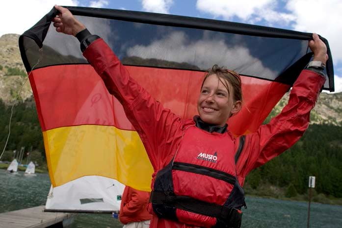Als erstes Mädchen überhaupt wurde Tina Lutz 2005 Opti-Weltmeisterin. Foto: DODV/B. Müller-Gennrich